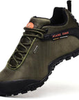 Hot Sell ! Hiking Boots Outdoor Sneakers Suede Mountain Male Black Climbing-XIANGGUAN Global Store-green-6-Bargain Bait Box