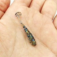Hot Selling! Fishing Lure Soft 12Pcs/Lot 3.4Cm/0.4G Soft Baits 3D Eyes With-Dreamer Zhou'store-color G-Bargain Bait Box