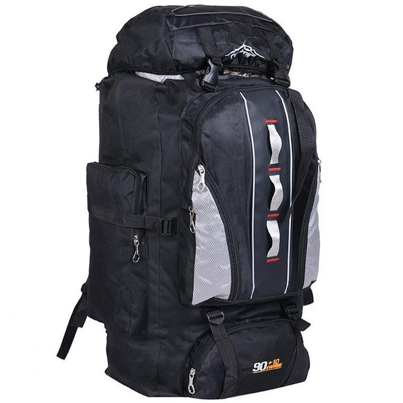 Hot Sports Backpack Male 90L+10L Outdoor Travelling Bag Unisex Hiking Backpack-Cazy Up Store-black-Bargain Bait Box