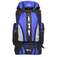 Hot Sports Backpack Male 90L+10L Outdoor Travelling Bag Unisex Hiking Backpack-Cazy Up Store-blue-Bargain Bait Box