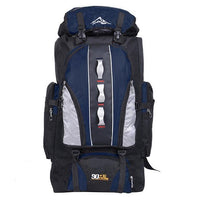 Hot Sports Backpack Male 90L+10L Outdoor Travelling Bag Unisex Hiking Backpack-Cazy Up Store-navy blue-Bargain Bait Box