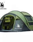 Huilingyang Outdoor 3-4Persons Automatic Speed Open Throwing Pop Up Windproof-Sissi's outdoor store-Army green-Bargain Bait Box