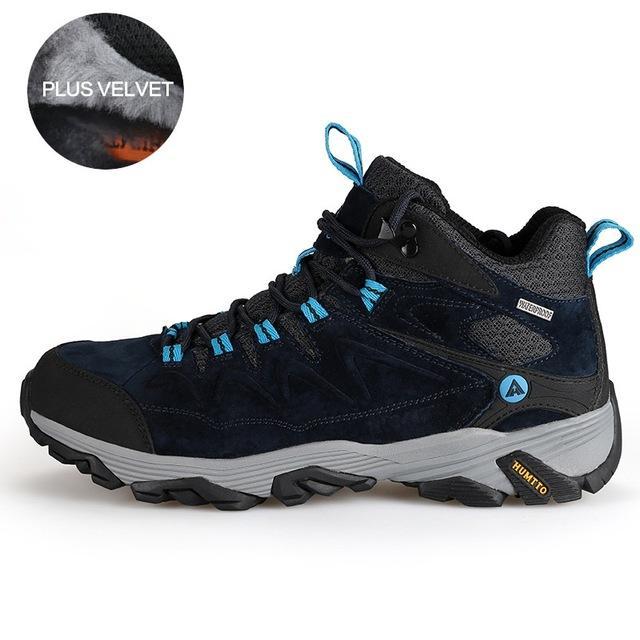 Humtto Hiking Shoes Men Winter Outdoor Sports Climbing Shoes Non - Slip Warm-HUMTTO Official Store-Dark Blue-Plus-6.5-Bargain Bait Box