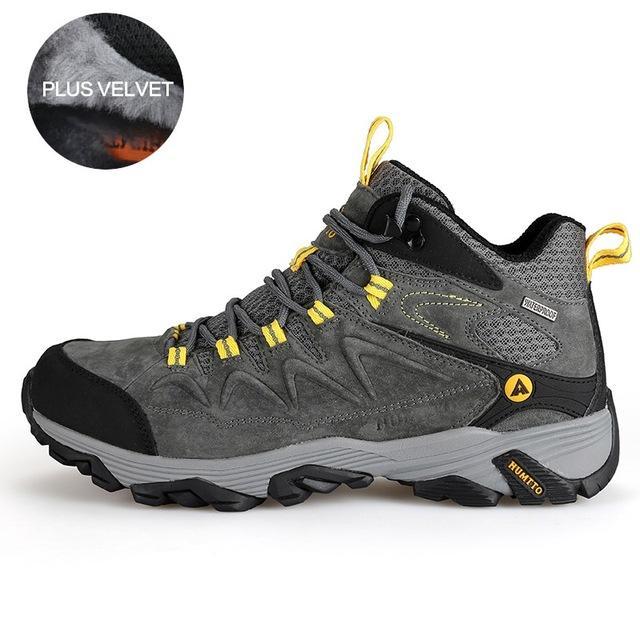 Humtto Hiking Shoes Men Winter Outdoor Sports Climbing Shoes Non - Slip Warm-HUMTTO Official Store-Dark Gray-Plus-6.5-Bargain Bait Box
