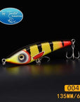 Hunter Jerk Bait Sinking Pencil Nice Fishing Lurelifelike Color Fishing Tackle-TOP TACKLE INDUSTRIES-135mm 004-Bargain Bait Box