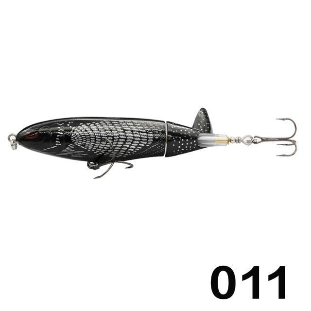 Hunthouse Whopper Popper Hard Pencil Lure With Unique Rotatable Soft Tail 9Cm-Fishing Lures-hunt-house Store-Ironwood-90mm 13g-Bargain Bait Box