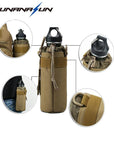 Hunting Water Bottle Bag Molle System Kettle Pouch Holder Camping Cycling Bottle-Funanasun Store-Black-Bargain Bait Box