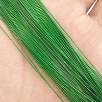 Hyaena 50Pcs Green Nylon Coated Stainless Steel Fishing Line Wire Leaders 20Cm-Hyaena Fishing Tackles Store-20cm 26lb 1x19-Bargain Bait Box