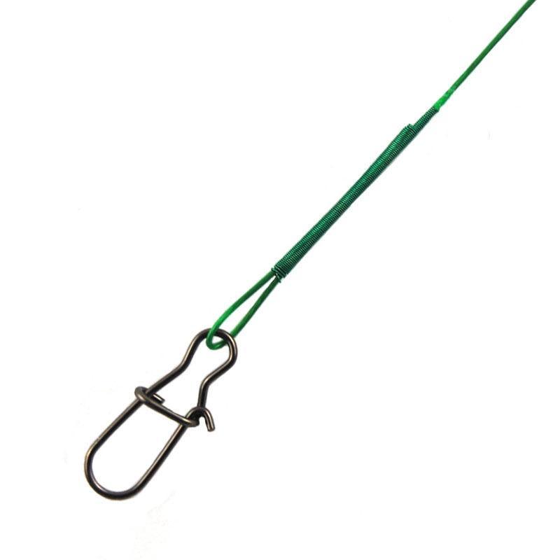 Hyaena 50Pcs Green Nylon Coated Stainless Steel Fishing Line Wire Leaders 20Cm-Hyaena Fishing Tackles Store-20cm 26lb 1x19-Bargain Bait Box