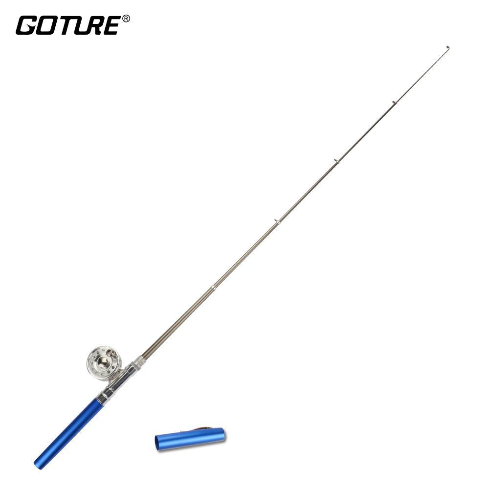 Ice Fishing Rod Combo Set 1.0M/1.4M Pen Shape Rod +Ice Fishing Reel +20M Fishing-Ice Fishing Rod &amp; Reel Combos-Bargain Bait Box-Blue 100cm-Bargain Bait Box