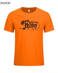 I'D Rather Be Fishinger Funny Printed T-Shirts Men Casual Short Sleeve Cotton-Shirts-Bargain Bait Box-Orange-S-Bargain Bait Box