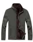 Iemuh Brand Xl-8Xl Men Fleece Jacket Camping Hiking Jackets Full-Zip Men'S-Winterfell-Army Green-L-Bargain Bait Box