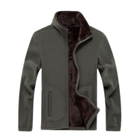 Iemuh Brand Xl-8Xl Men Fleece Jacket Camping Hiking Jackets Full-Zip Men'S-Winterfell-Black-L-Bargain Bait Box