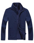 Iemuh Brand Xl-8Xl Men Fleece Jacket Camping Hiking Jackets Full-Zip Men'S-Winterfell-Navy Blue-L-Bargain Bait Box