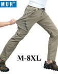 Iemuh M-8Xl Arrived Summer Outdoor Quick Dry Pants Men,Waterproof-fishing pants-Winterfell-Black-M-Bargain Bait Box