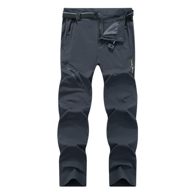 Iemuh M-8Xl Arrived Summer Outdoor Quick Dry Pants Men,Waterproof-fishing pants-Winterfell-Gray-M-Bargain Bait Box