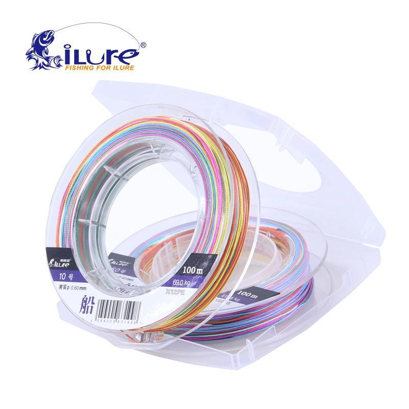 Ilure 12 Braided 100M Pe Multicolor Fishing Line Carp Fishing Rope Wire Super-ilure Official Store-4.0-Bargain Bait Box