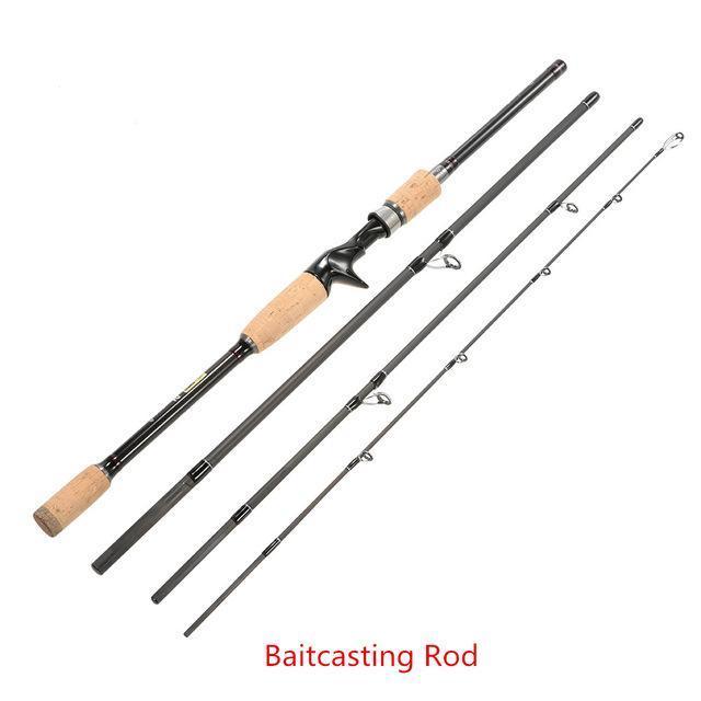 Ilure 2.1M/2.4M/2.7/3M Carbon Fiber Fishing Rod 4 Section Spinning Rod-Baitcasting Rods-ilure Official Store-Yellow-2.1 m-Bargain Bait Box