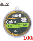 Ilure 30/50/100M Transparent Fluorocarbon Fishing Line 5-22Lb Carbon Fiber-Hepburn's Garden Store-100m-0.8-Bargain Bait Box