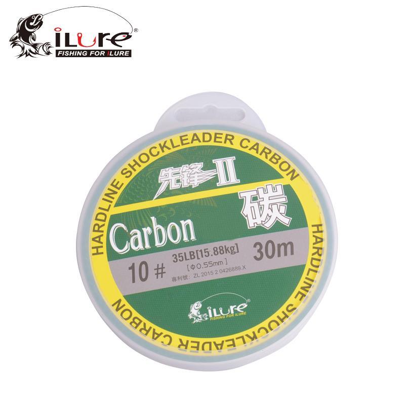 Ilure 30/50/100M Transparent Fluorocarbon Fishing Line 5-22Lb Carbon Fiber-Hepburn&#39;s Garden Store-30m-0.8-Bargain Bait Box