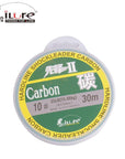 Ilure 30/50/100M Transparent Fluorocarbon Fishing Line 5-22Lb Carbon Fiber-Hepburn's Garden Store-30m-0.8-Bargain Bait Box