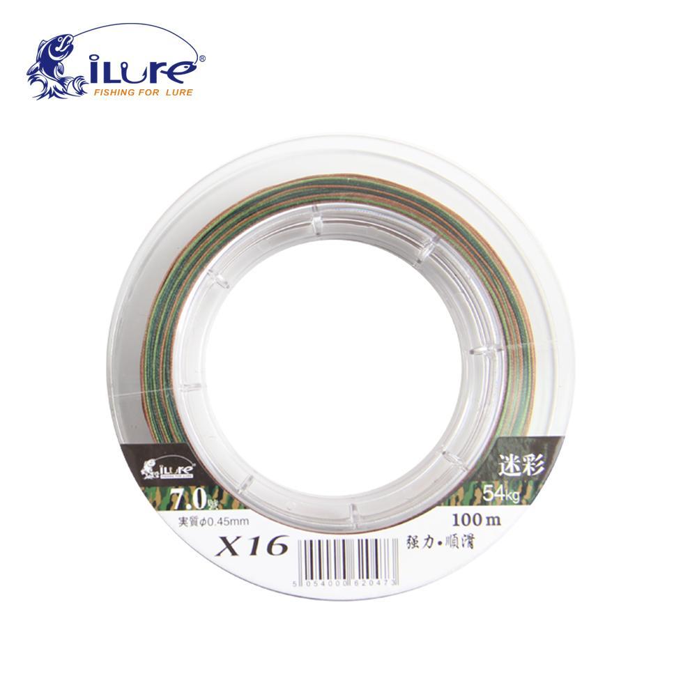 Ilure Brand 100 Mt 20-155Lb Pe Braided Line 16 Stands Multifilament Line-ilure Official Store-Green-1.5-Bargain Bait Box