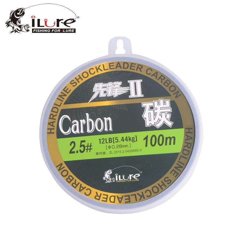 Ilure Leada 100% Carbon Fiber Fluor Fishing Lines Carbon Fiber 30Mt 50Mt 100Mt-ilure Official Store-White-0.8-Bargain Bait Box