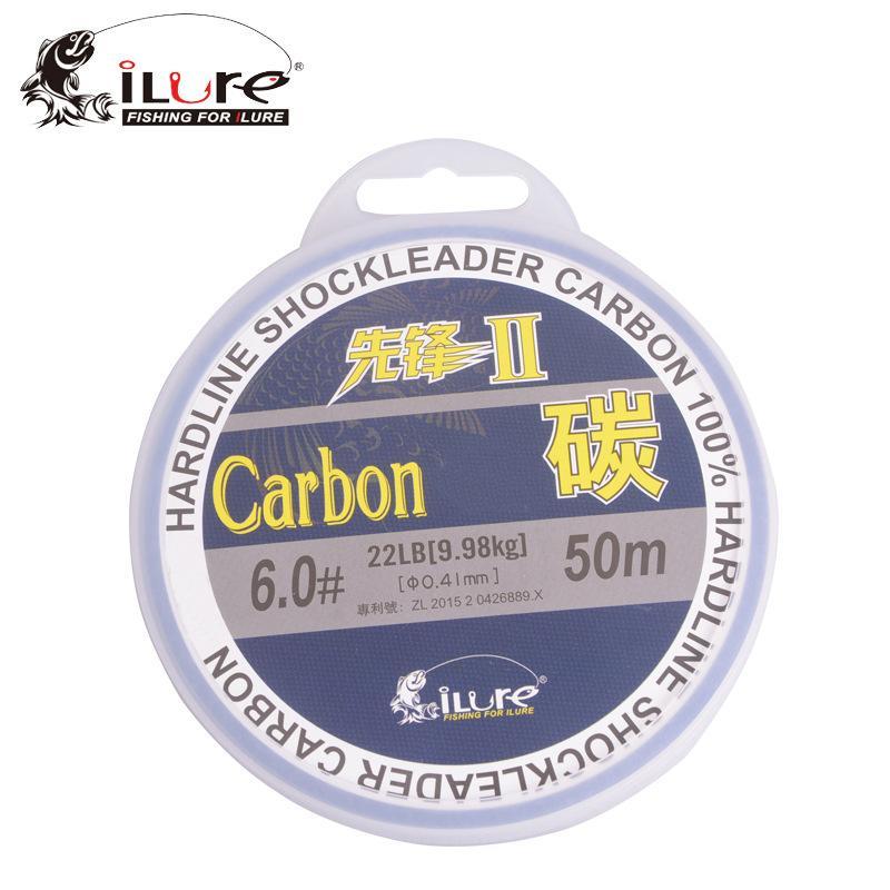 Ilure Leada 100% Carbon Fiber Fluor Fishing Lines Carbon Fiber 50Mt 100Mt-ilure Official Store-Yellow-0.8-Bargain Bait Box