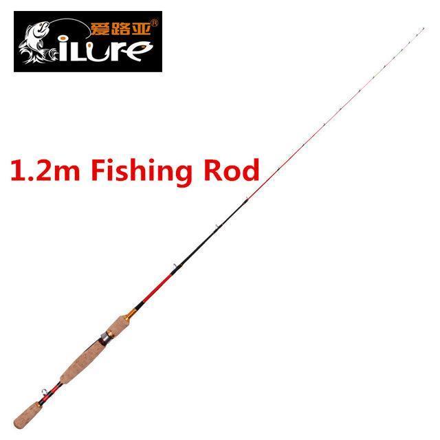 Ilure Raft Fishing Rod 1.2M Superlight Folding Spinning Pole 2 Section –  Bargain Bait Box