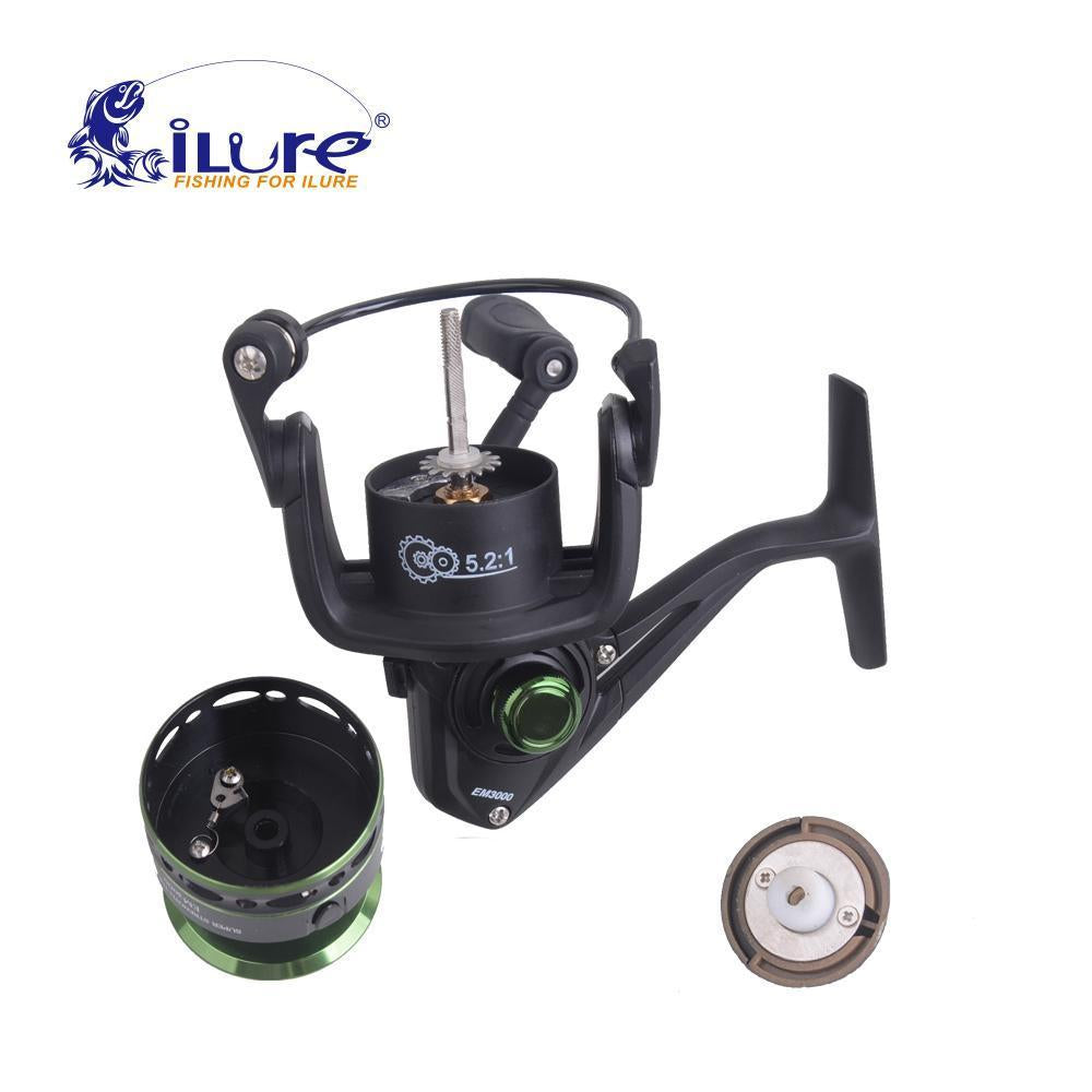 Ilure Super Light Updated Quality Em1000-3000 10Bb 5.2:1 Metal Spinning-Spinning Reels-Capital Fishing Tackle(WeiHai)Co.,Ltd-1000 Series-Bargain Bait Box