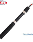 Imitation Wood/Eva Handle Portable Ice Fishing Rod Fish Pole Mini Spinning-Ice Fishing Rods-Bargain Bait Box-Black-<1.8 m-Bargain Bait Box
