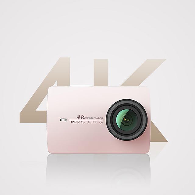 In Stock!! Yi 4K Action Sport Camera Xiaoyi 2 Ii 2.19 Retina Screen Ambarella-Action Cameras-Nopending store-Rose Gold-Standard-Bargain Bait Box