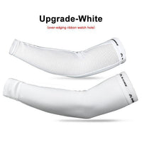 Inbike 2Pcs/Set Ciclismo Cycling Arm Sleeves Sun Uv Protection Bike Bicycle-All-inbike-White Upgrade-S-Bargain Bait Box