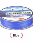 Jackfish 100M 4 Strand Pe Braided Fishing Line With Gift 10-80Lb Pe Fishing Line-JACKFISH Official Store-Blue-0.6-Bargain Bait Box