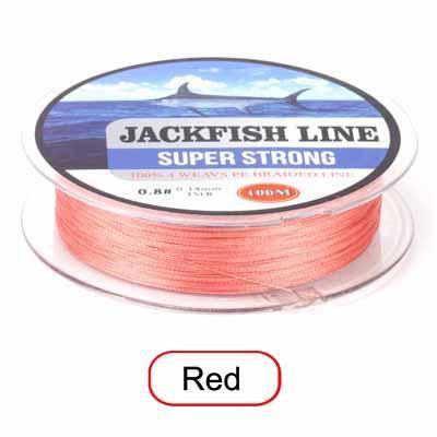 Jackfish 100M 4 Strand Pe Braided Fishing Line With Gift 10-80Lb Pe Fishing Line-JACKFISH Official Store-Red-0.6-Bargain Bait Box