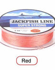 Jackfish 100M 4 Strand Pe Braided Fishing Line With Gift 10-80Lb Pe Fishing Line-JACKFISH Official Store-Red-0.6-Bargain Bait Box