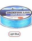 Jackfish 100M 4 Strand Pe Braided Fishing Line With Gift 10-80Lb Pe Fishing Line-JACKFISH Official Store-Sky Blue-0.6-Bargain Bait Box