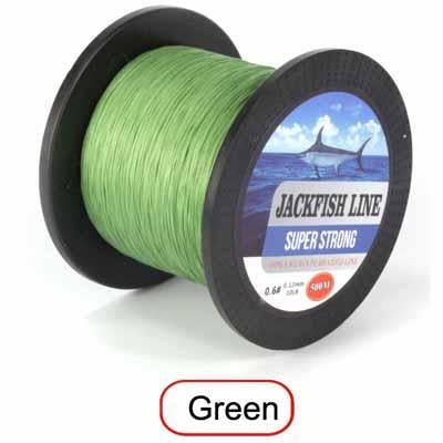 Jackfish 500M 8 Strand Smoother Pe Braided Fishing Line 10-80Lb Multifilament-JACKFISH Official Store-Green-0.6-Bargain Bait Box