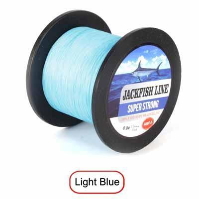 Jackfish 500M 8 Strand Smoother Pe Braided Fishing Line 10-80Lb Multifilament-JACKFISH Official Store-Sky Blue-0.6-Bargain Bait Box