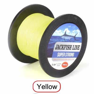 Jackfish 500M 8 Strand Smoother Pe Braided Fishing Line 10-80Lb Multifilament-JACKFISH Official Store-Yellow-0.6-Bargain Bait Box