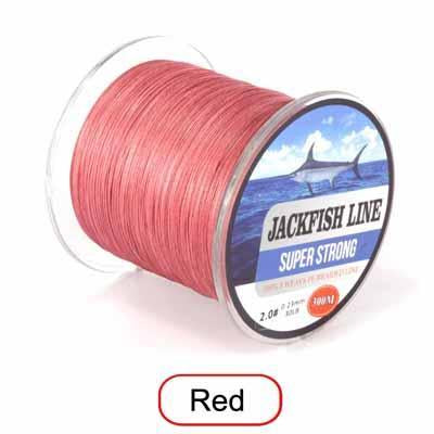 Jackfish 8 Strand 300M Smoother Pe Braided Fishing Line With Box 10-60Lb-JACKFISH Official Store-Red-0.6-Bargain Bait Box