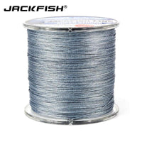 Jackfish 8 Strand 300M Smoother Pe Braided Fishing Line With Box 10-60Lb-JACKFISH Official Store-White-0.6-Bargain Bait Box