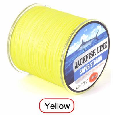 Jackfish 8 Strand 300M Smoother Pe Braided Fishing Line With Box 10-60Lb-JACKFISH Official Store-Yellow-0.6-Bargain Bait Box