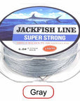 Jackfish 8 Strands 150M Super Strong Pe Braided Fishing Line 10-80Lb-JACKFISH Official Store-Dark Grey-0.6-Bargain Bait Box