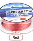 Jackfish 8 Strands 150M Super Strong Pe Braided Fishing Line 10-80Lb-JACKFISH Official Store-Red-0.6-Bargain Bait Box