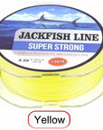 Jackfish 8 Strands 150M Super Strong Pe Braided Fishing Line 10-80Lb-JACKFISH Official Store-Yellow-0.6-Bargain Bait Box