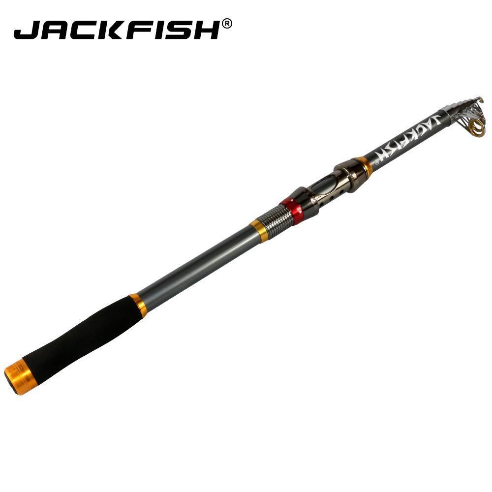 Jackfish High Quality Carbon Fiber Telescopic Fishing Rod Sea Carp Fishing-JACKFISH Official Store-2.1 m-Bargain Bait Box