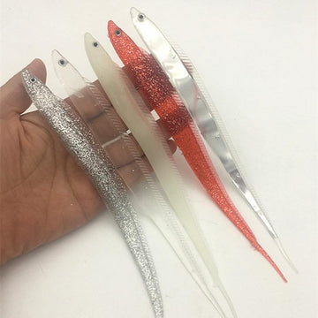 Japan Big Game Soft Sea Fishing Anguila Lure Shad Bait Swim Eel Soft Lure-Unrigged Plastic Swimbaits-ABC outdoor-Luminous-15cm-Bargain Bait Box