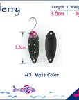 Jerry 1Pc 2G 3G 4.5G Trout Fishing Spoons Metal Lures Spinner Bait Fishing Lures-Jerry Fishing Tackle-3g Black pink-Bargain Bait Box