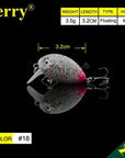 Jerry 1Pc 32Mm Ultralight Fishing Lures Micro Wobble Lures Trout Fishing Lures-Jerry Fishing Tackle-Grey pink-Bargain Bait Box